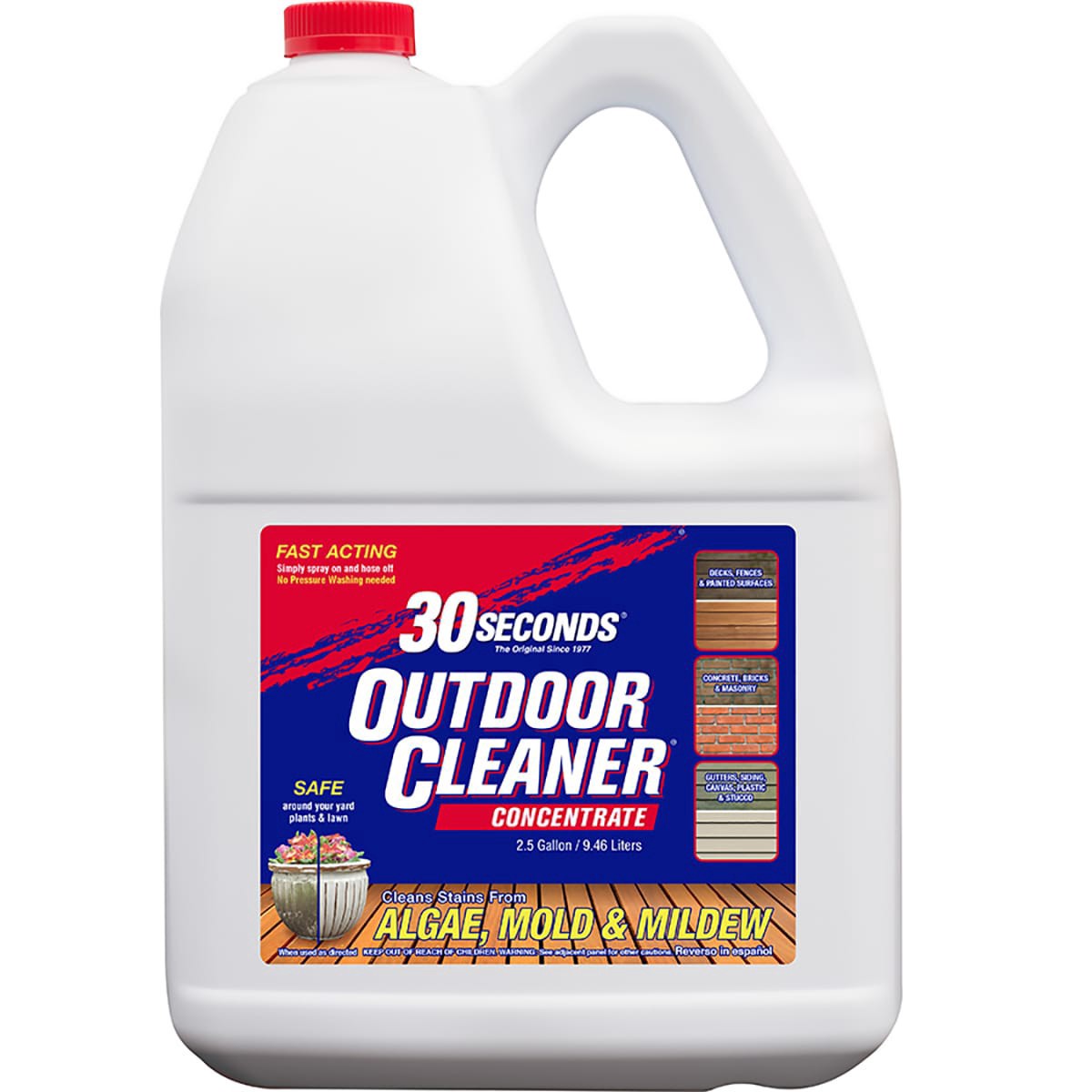 slide 1 of 6, 30 Seconds Outdoor Cleaner, 2.5 gal