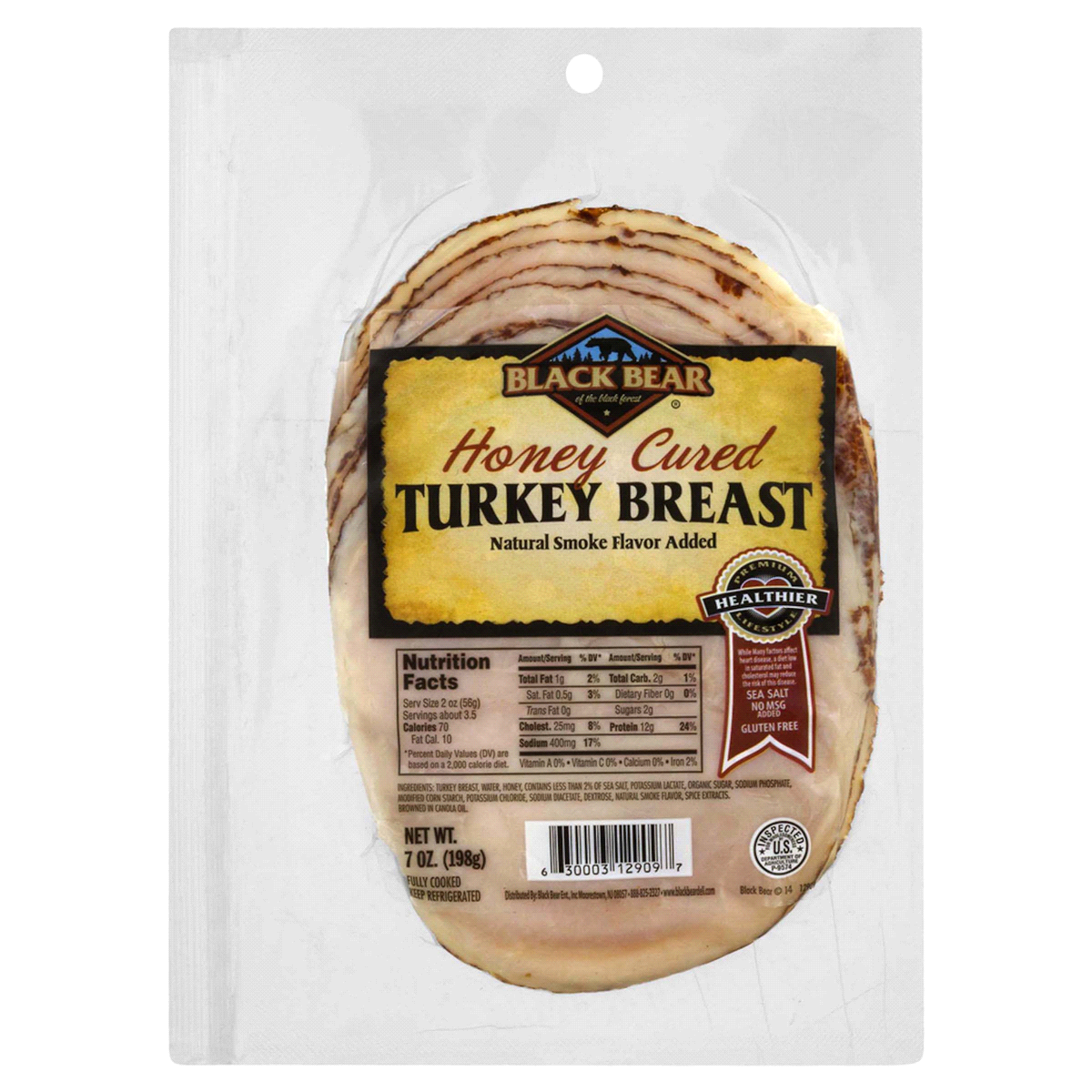 slide 1 of 1, Black Bear Honey Crusted Turkey Breast, 7 oz