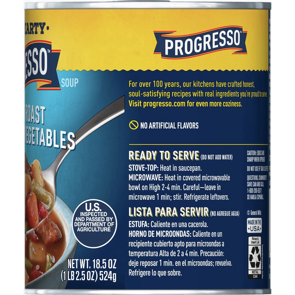 slide 6 of 19, Progresso Rich & Hearty, Beef Pot Roast with Country Vegetables Soup, 18.5 oz., 18.5 oz