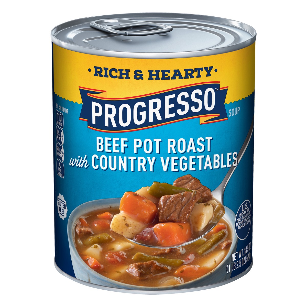 slide 1 of 19, Progresso Rich & Hearty, Beef Pot Roast with Country Vegetables Soup, 18.5 oz., 18.5 oz