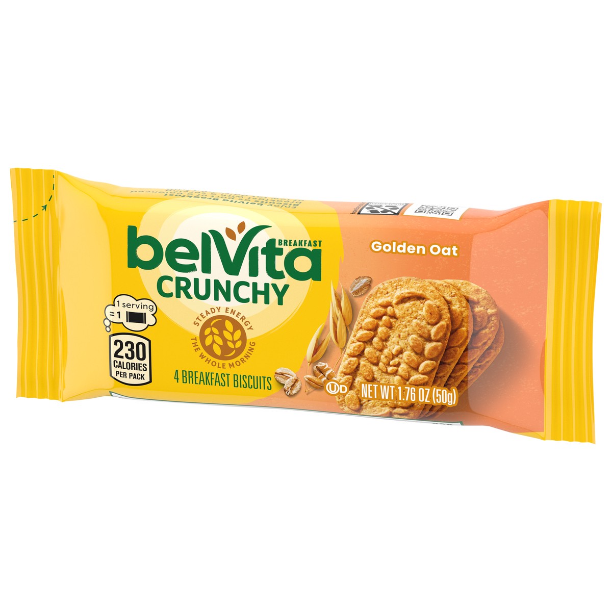 slide 8 of 9, belVita Golden Oat Breakfast Biscuits, 1 Pack (4 Biscuits Per Pack), 0.11 lb