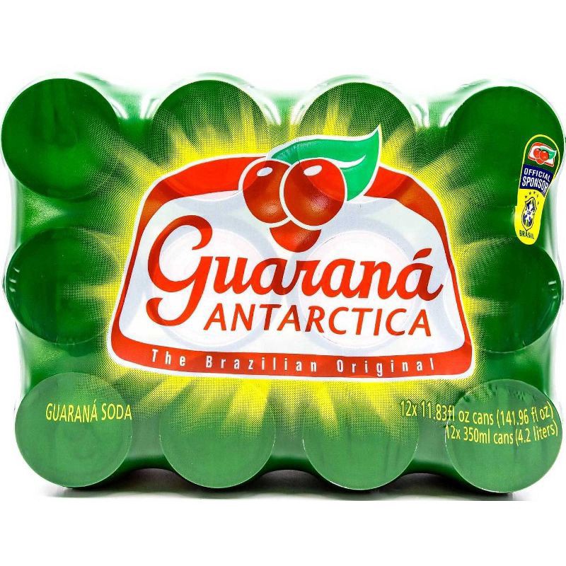 slide 1 of 4, Guaraná Antarctica Guarana Antarctica Soda - 11.83 fl oz, 12 ct; 12 oz