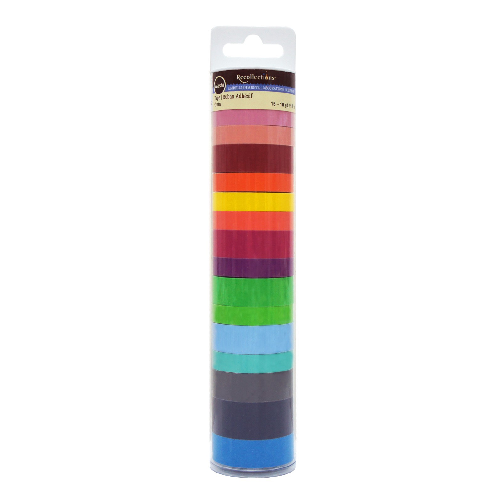 slide 2 of 2, Multicolor Washi Tape Tube By Recollections, 15 ct