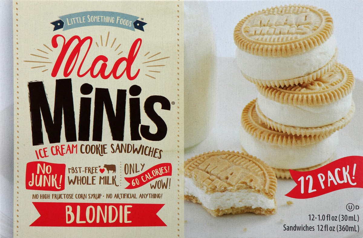 slide 1 of 13, Little Something Foods 12 Pack Blondie Ice Cream Cookie Sandwiches 12 ea, 12 ct