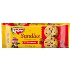 Keebler Sandies Shortbread Cranberry Almond Cookies 18 ea