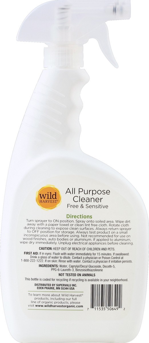 slide 7 of 8, Wild Harvest Sensitive All Purpose Cleaner, 32 oz