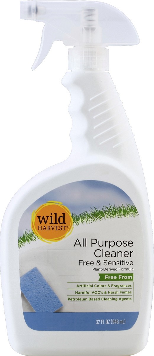 slide 3 of 8, Wild Harvest Sensitive All Purpose Cleaner, 32 oz