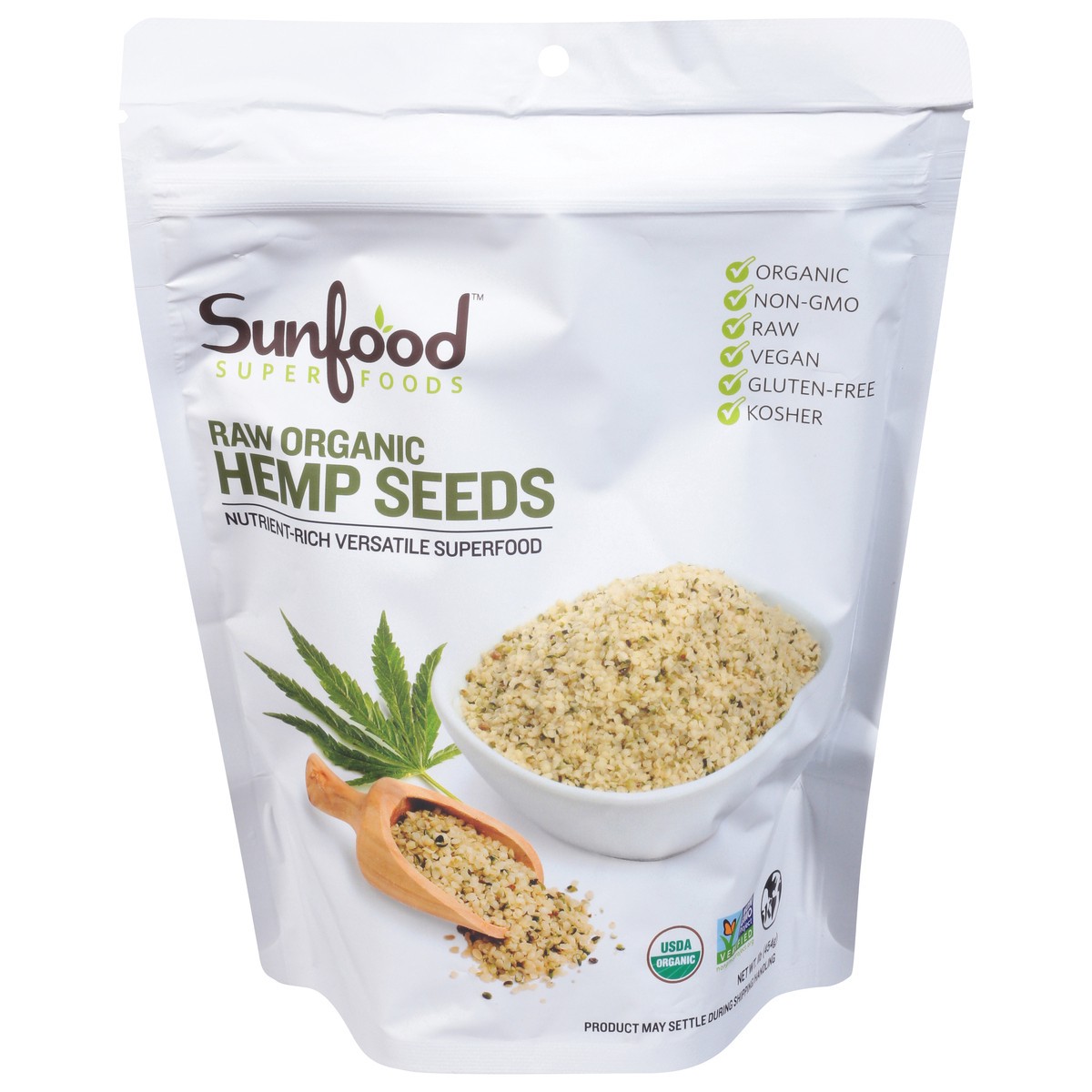 slide 7 of 13, SunFood Superfoods Organic Raw Hemp Seeds 1 lb, 1 lb