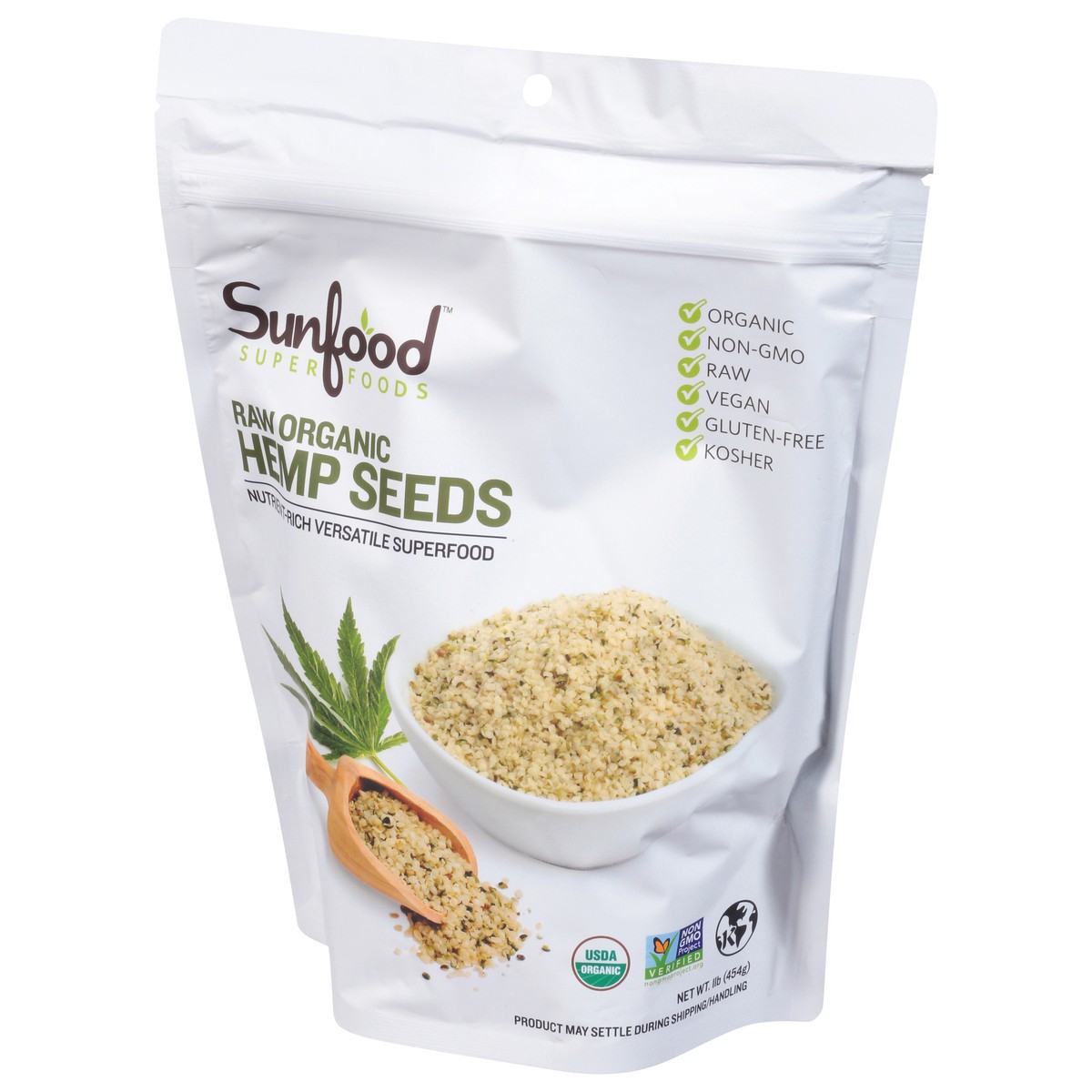 slide 8 of 13, SunFood Superfoods Organic Raw Hemp Seeds 1 lb, 1 lb