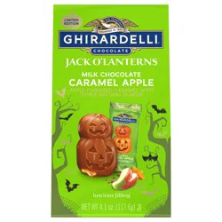 GHIRARDELLI Milk Chocolate Caramel Apple Jack O''Lanterns, 4.1 oz Bag