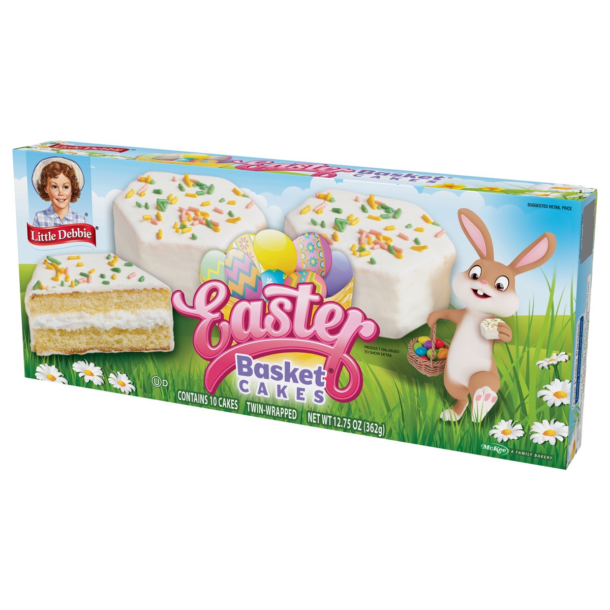 slide 6 of 9, Little Debbie Snack Cakes, Little Debbie Family Pack EASTER BASKET CAKES  (van), 10 ct