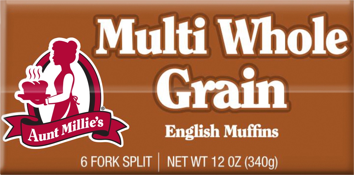 slide 4 of 11, Aunt Millie's Multi Whole Grain English Muffins 6ct, 12 oz