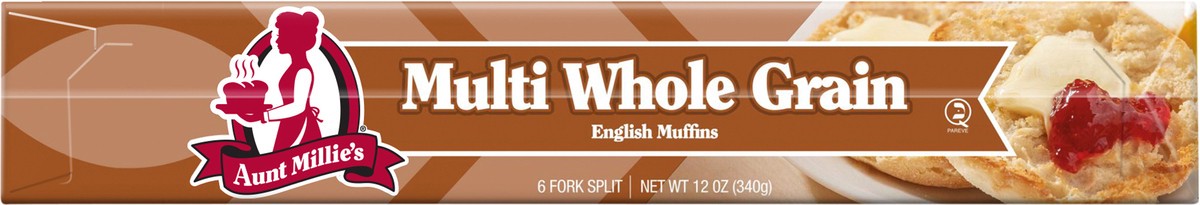 slide 5 of 11, Aunt Millie's Multi Whole Grain English Muffins 6ct, 12 oz