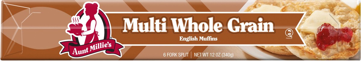 slide 3 of 11, Aunt Millie's Multi Whole Grain English Muffins 6ct, 12 oz