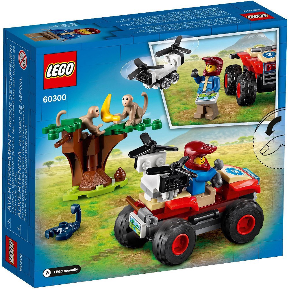 slide 4 of 6, LEGO City Wildlife Rescue ATV 60300 Building Kit, 74 ct
