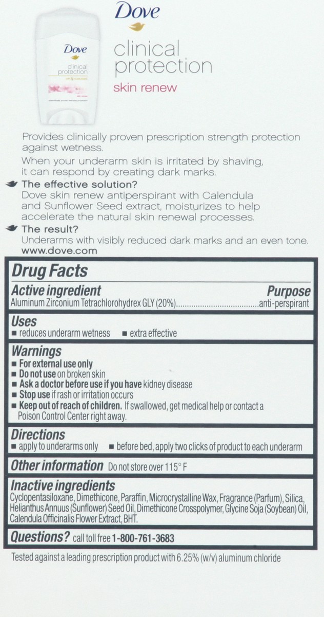 slide 9 of 9, Dove Antiperspirant ClearTone Skin Renew, 1.7 oz, 1.7 oz