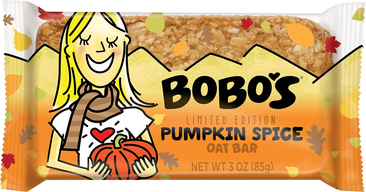 slide 4 of 4, Bobo's Limited Edition Pumpkin Spice Bar, 3 oz