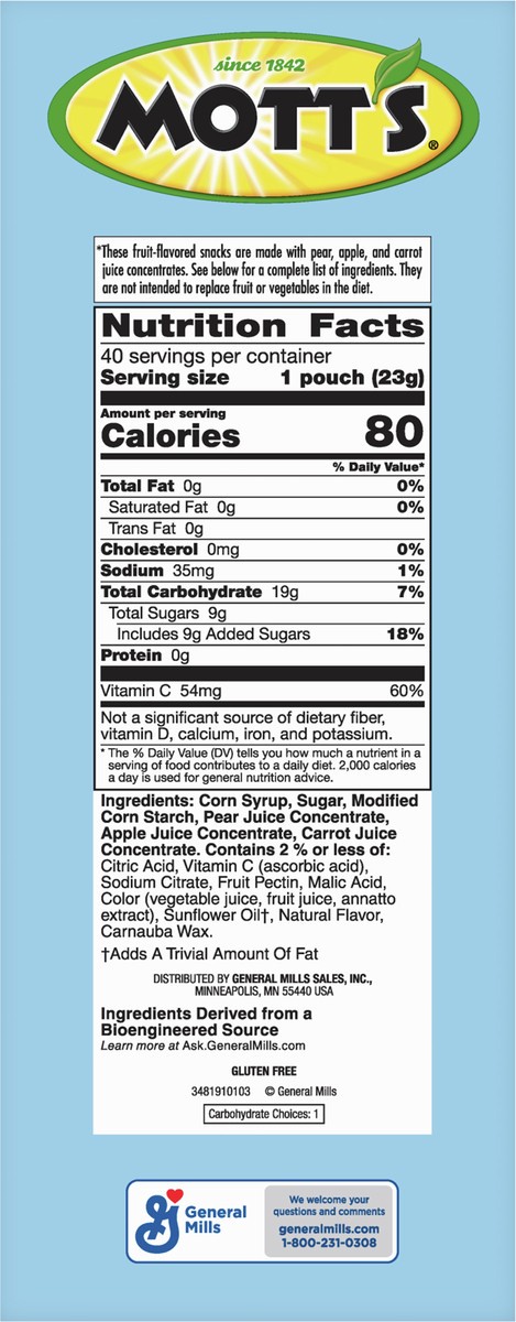 slide 4 of 9, Mott's Fruit Flavored Snacks, Animals Assorted Fruit, Gluten Free, 40 ct, 40 ct