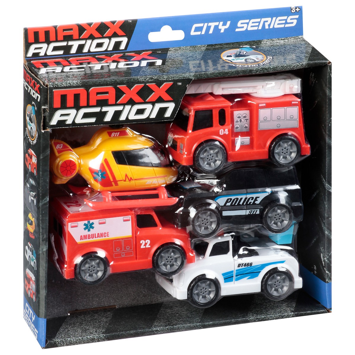 slide 2 of 9, Maxx Action Micro City Vehicle Assortment, 5 ct