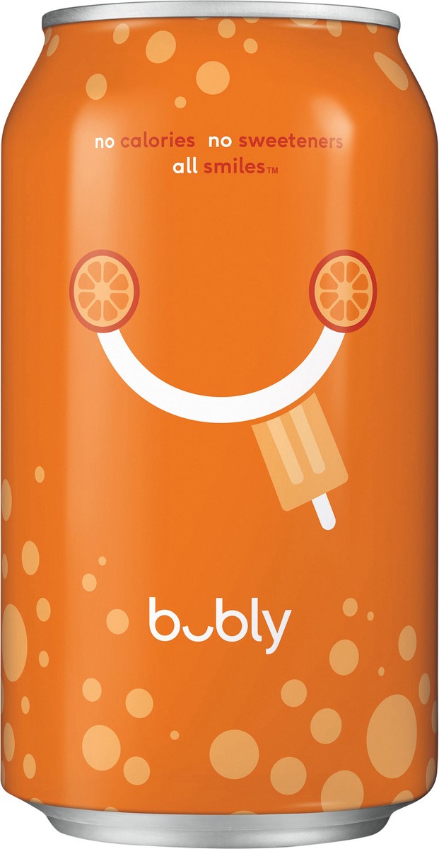 slide 2 of 6, bubly Sparkling Water, Orange Cream, 12 fl oz