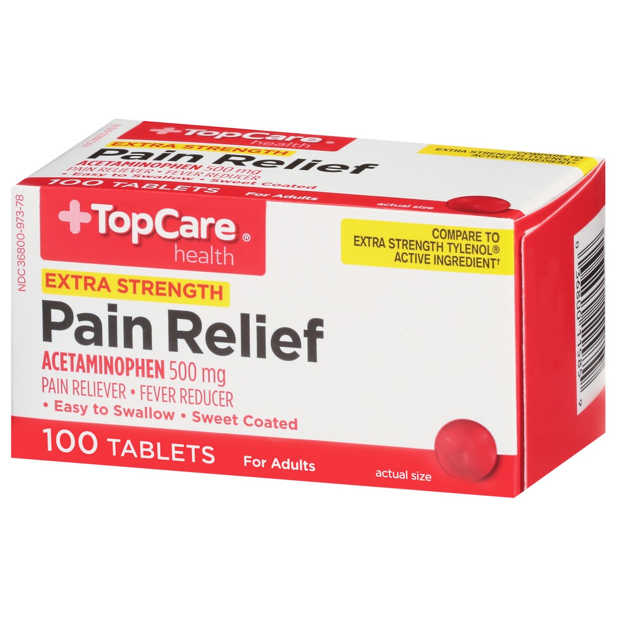 slide 2 of 16, Topcare Pain Relief Non Asprn, 100 ct