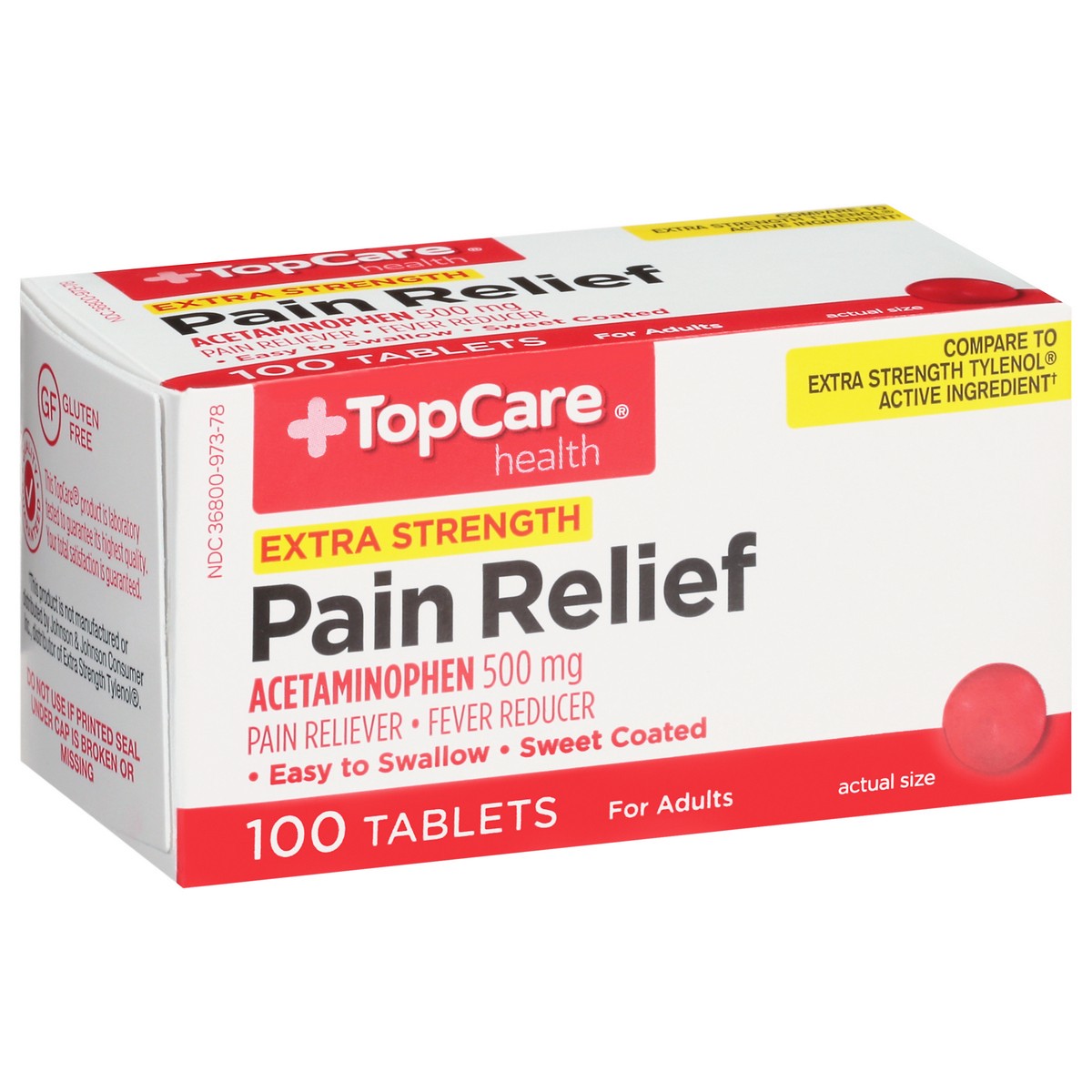 slide 7 of 16, Topcare Pain Relief Non Asprn, 100 ct