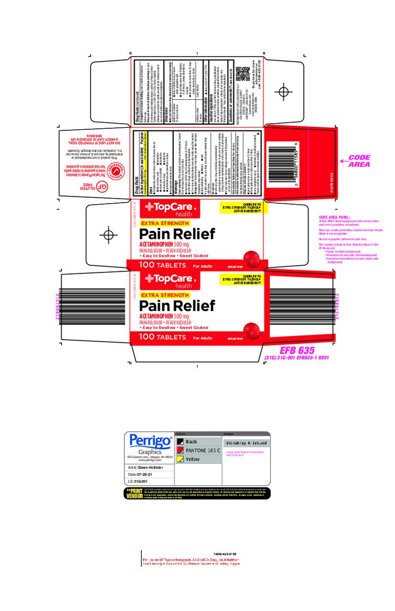 slide 5 of 16, Topcare Pain Relief Non Asprn, 100 ct