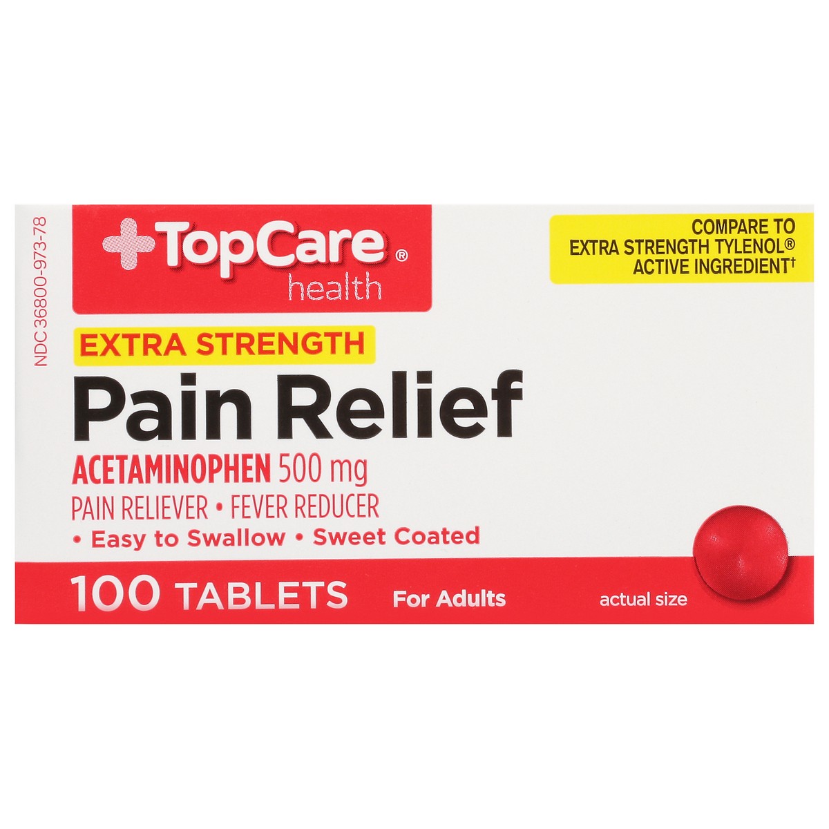 slide 12 of 16, Topcare Pain Relief Non Asprn, 100 ct