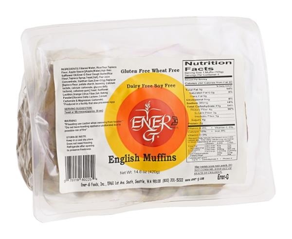 slide 1 of 5, Ener-G Foods Gluten Free Wheat Free English Muffins, 14.8 oz