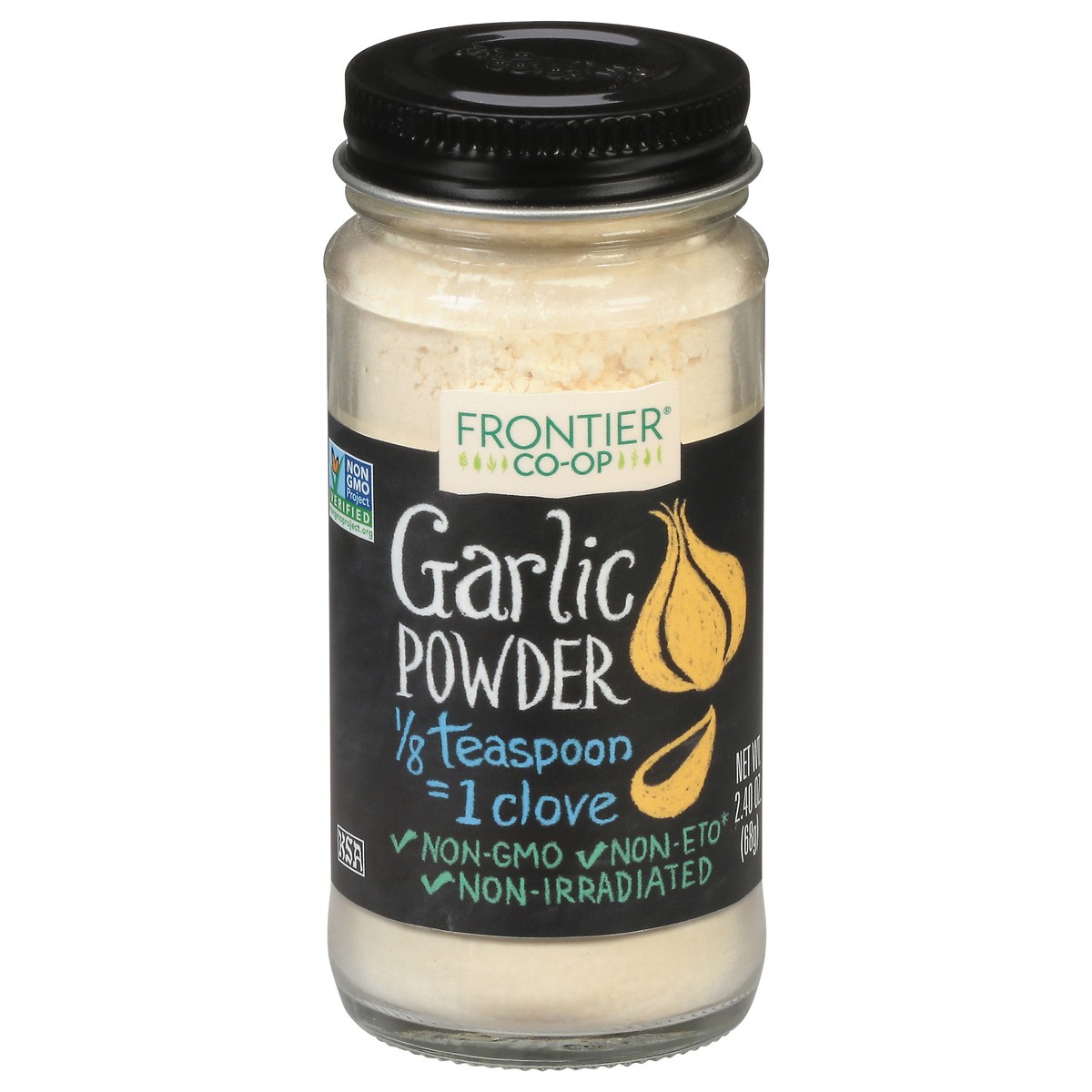 slide 1 of 9, Frontier Co-Op Garlic Powder 2.40 oz, 2.4 oz