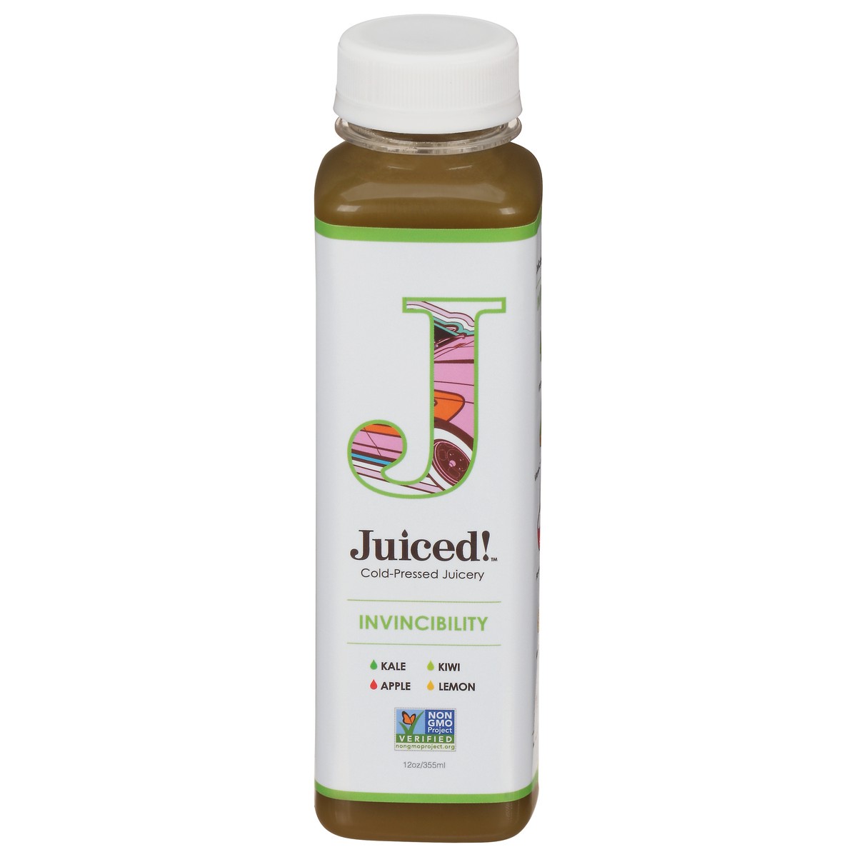slide 1 of 13, Juiced! Invincibility Juiced Kale Apple Kiwi Lemon - 12 oz, 