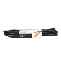 slide 7 of 9, 14/3 SJT Outdoor/Garage/Jobsite Extension Cord Black /Orange, 15 ft