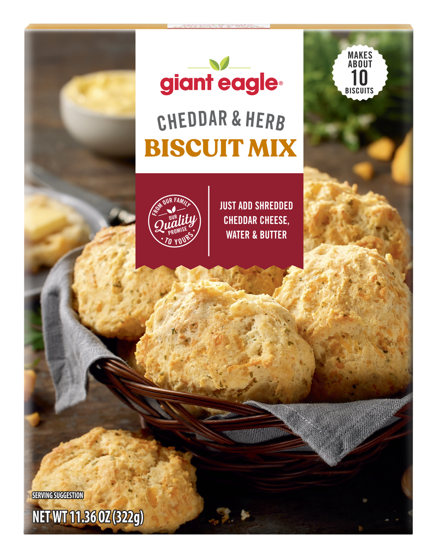 slide 1 of 1, Ge Cheddar Biscuit Mix - 11.36 oz, 11.36 oz