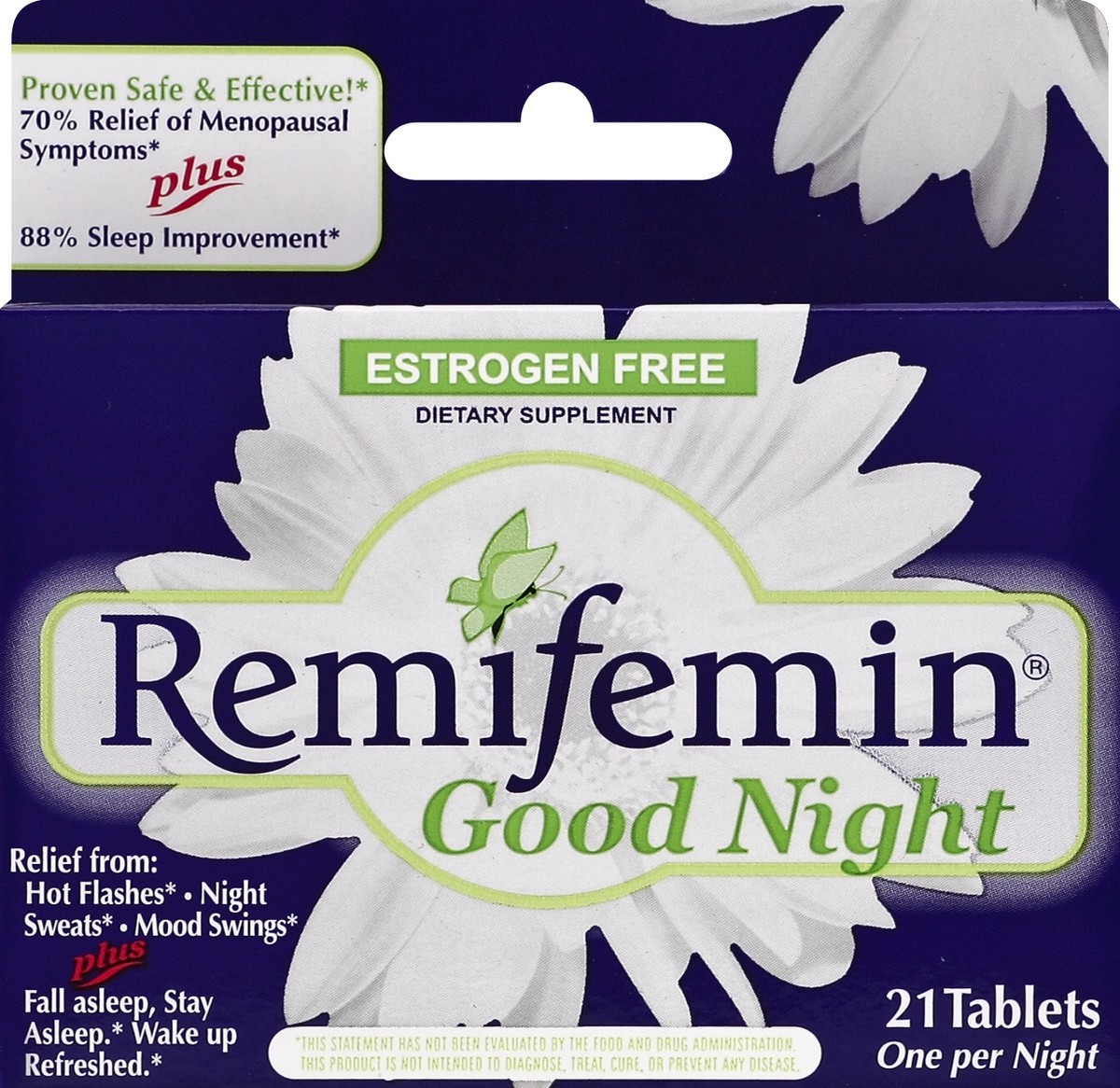 slide 4 of 4, Nature's Way Remifemin Good Night Estrogen Free One per Night, 21 Count, 21 ct