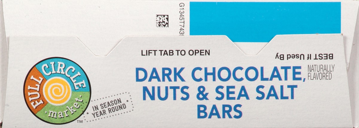 slide 15 of 15, Full Circle Market Dark Chocolate Nuts & Sea Salt Bars 4 ea, 4 ct