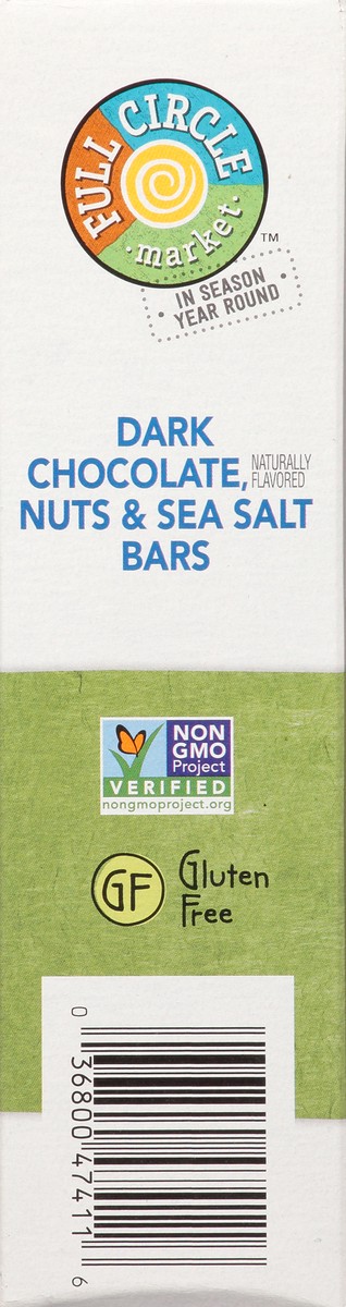 slide 4 of 15, Full Circle Market Dark Chocolate Nuts & Sea Salt Bars 4 ea, 4 ct