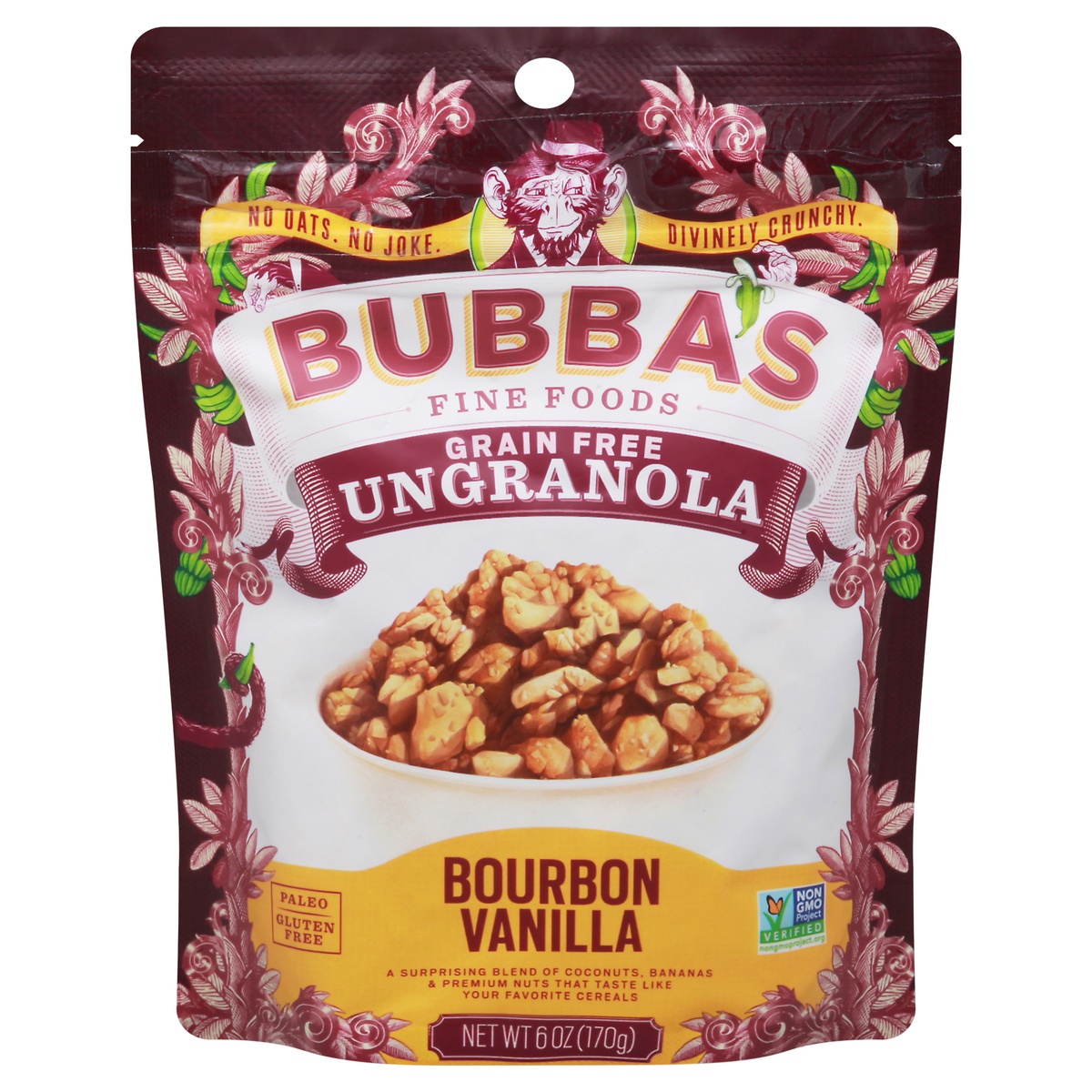 slide 1 of 1, Bubba's Fine Foods Bubbas Bourbon Vanilla Ungranola, 6 oz