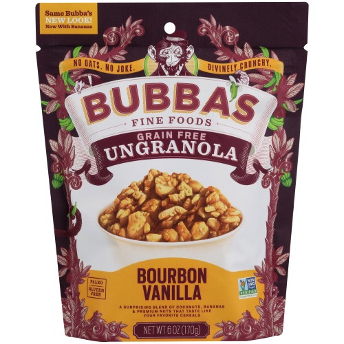 slide 1 of 1, Bubba's Fine Foods Bubbas Bourbon Vanilla Ungranola, 6 oz