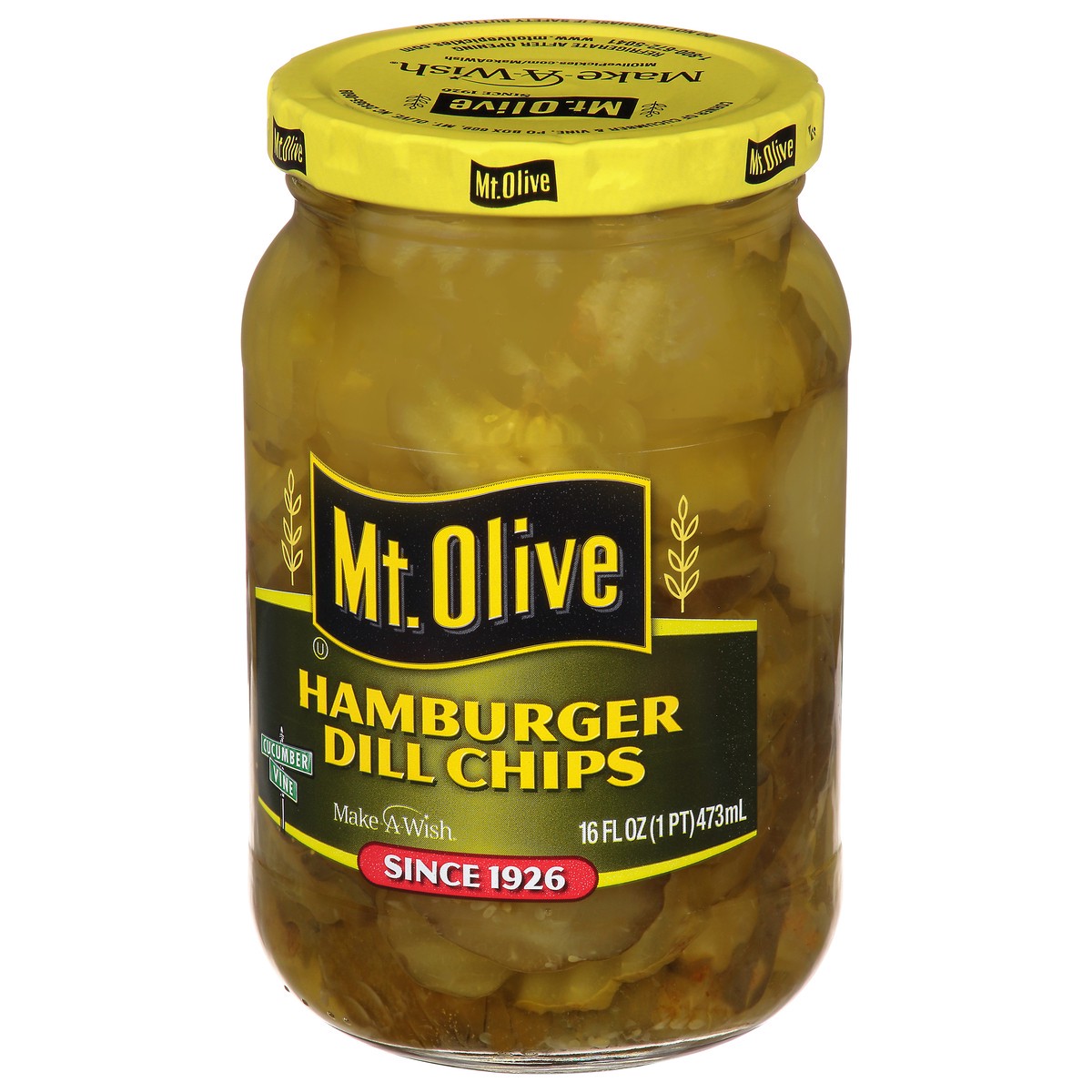 slide 7 of 9, Mt. Olive Hamburger Dill Chips Pickles 16 fl oz Jar, 16 fl oz