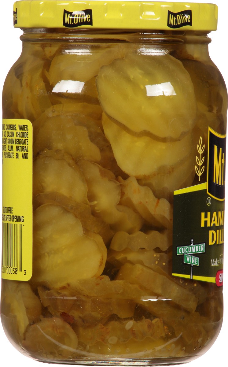 slide 8 of 9, Mt. Olive Hamburger Dill Chips Pickles 16 fl oz Jar, 16 fl oz