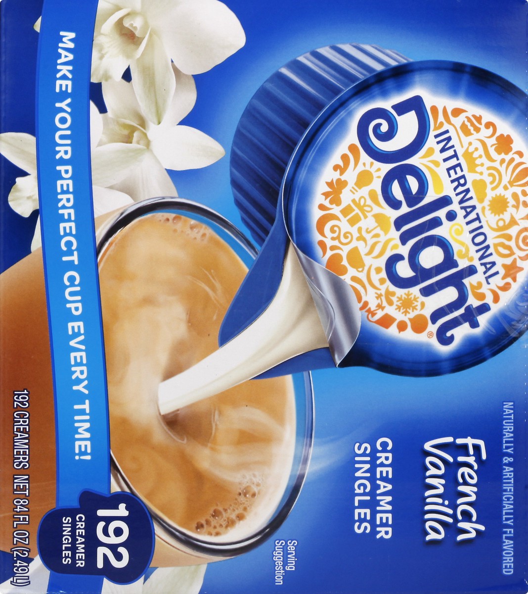 slide 3 of 9, International Delight Coffee Creamer Singles, French Vanilla- 192 pk, 192 pk