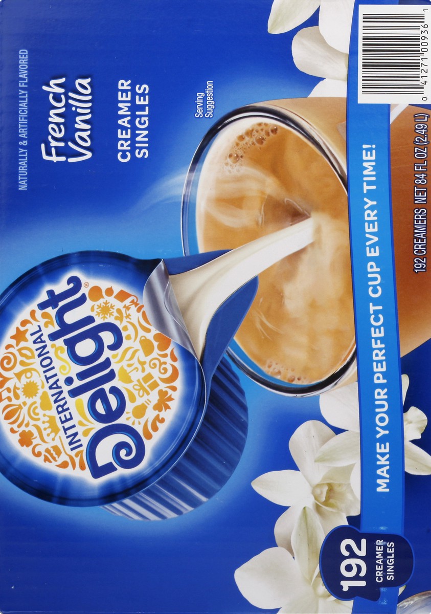 slide 7 of 9, International Delight Coffee Creamer Singles, French Vanilla- 192 pk, 192 pk