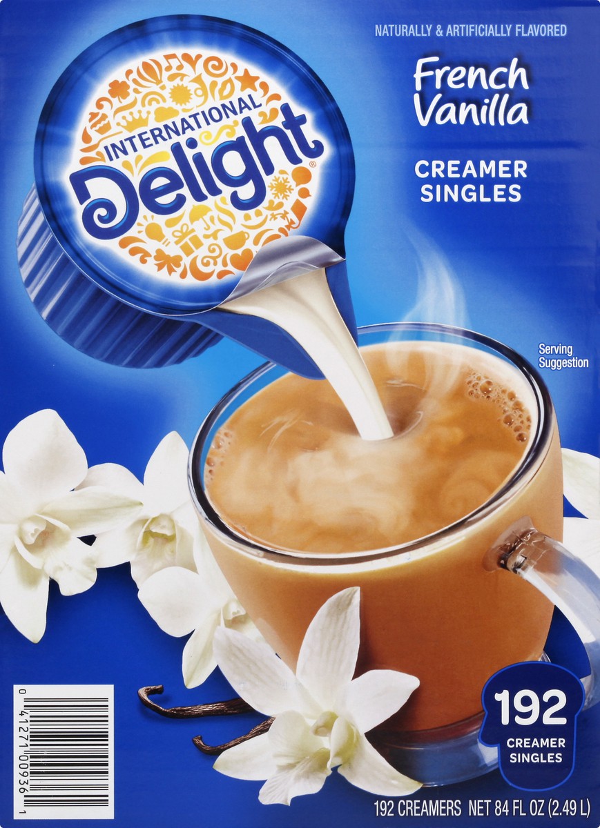 slide 9 of 9, International Delight Coffee Creamer Singles, French Vanilla- 192 pk, 192 pk