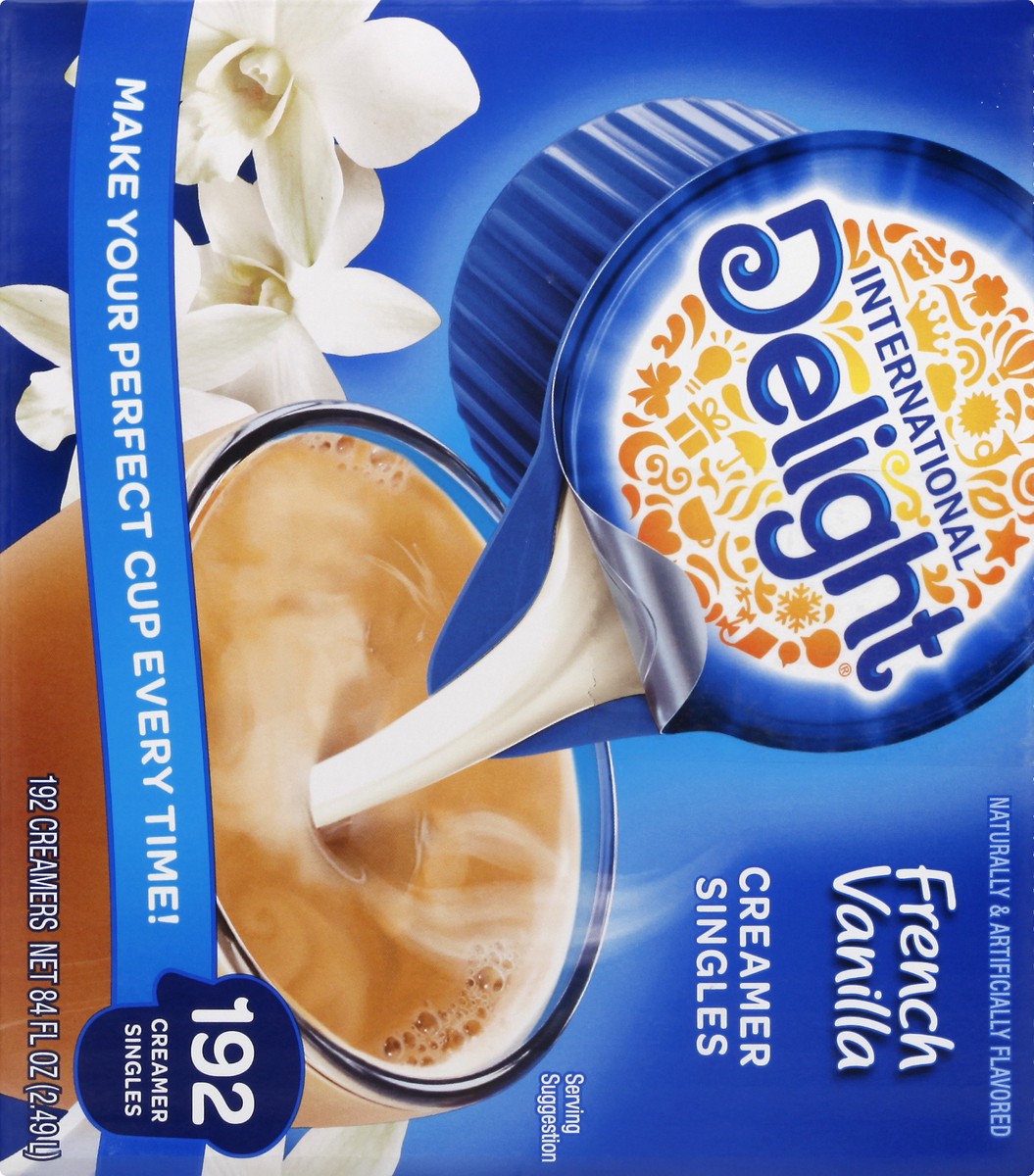 slide 2 of 9, International Delight Coffee Creamer Singles, French Vanilla- 192 pk, 192 pk