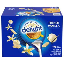 International Delight French Vanilla Coffee Creamer Singles, 192 Count