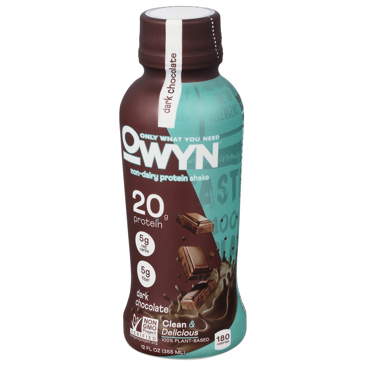 slide 2 of 9, OWYN Dark Chocolate Plant-based Protein Drink, 12 fl oz