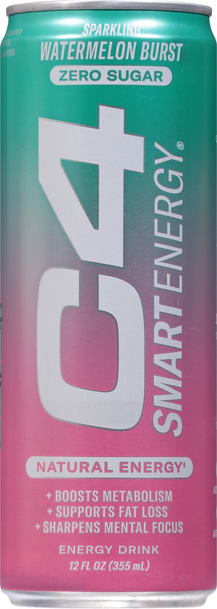 slide 3 of 9, C4 Sport Smart Energy Zero Sugar Sparkling Watermelon Burst Energy Drink 12 fl oz, 12 fl oz