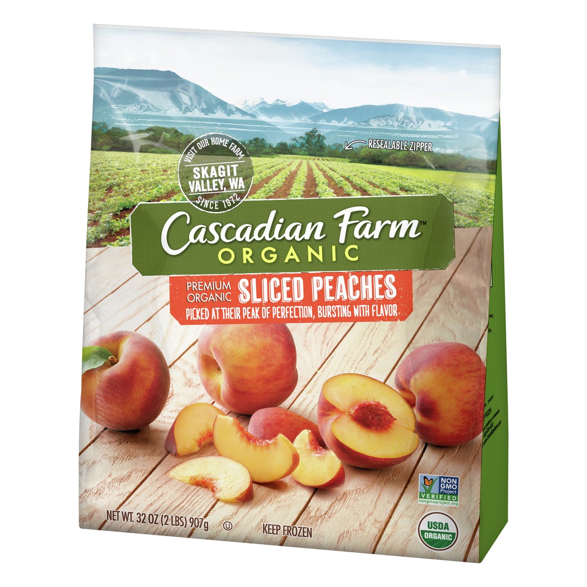 slide 3 of 13, Cascadian Farm Organic Premium Sliced Peaches 32 oz, 32 oz