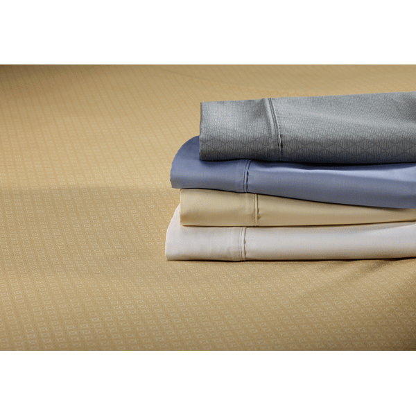 slide 1 of 1, Home Sheet Set Sateen Grey Diamond Queen, 400 ct