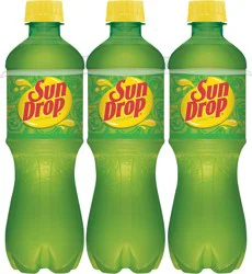 Sun Drop Citrus Soda, 6 pack 0.5 L bottles